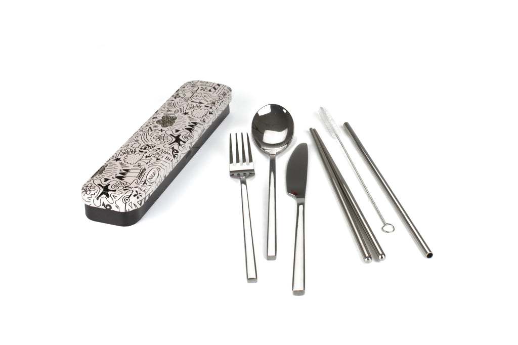 Carry Your Cutlery - Doodle Art