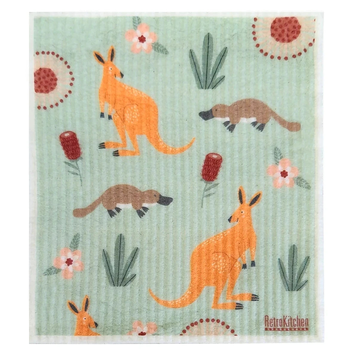 Sponge Cloth - Kangaroos