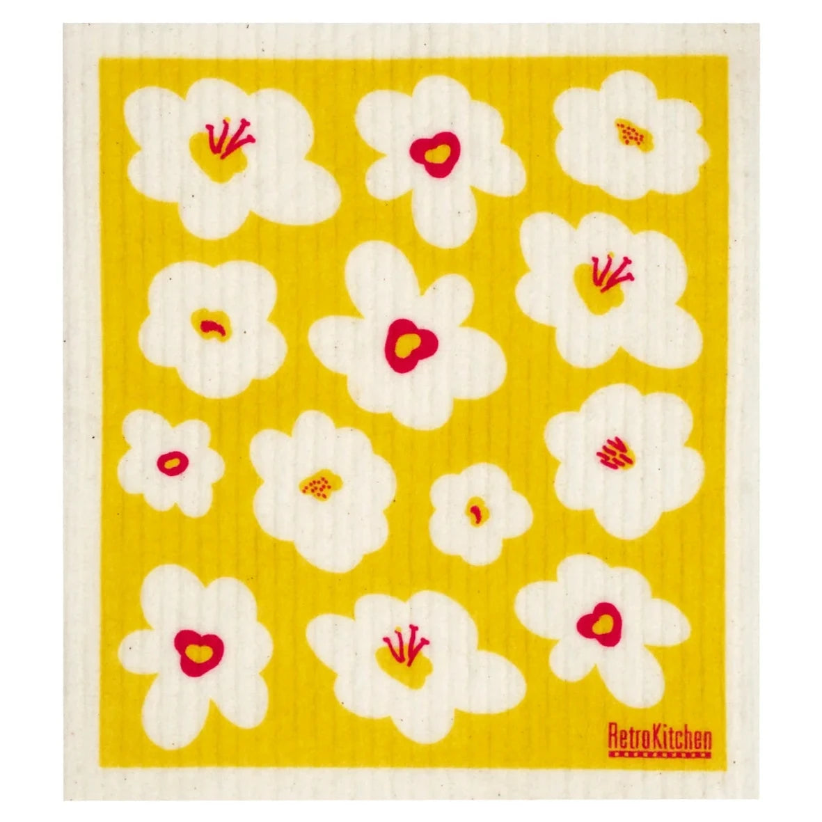 Sponge Cloth - Retro Flowers
