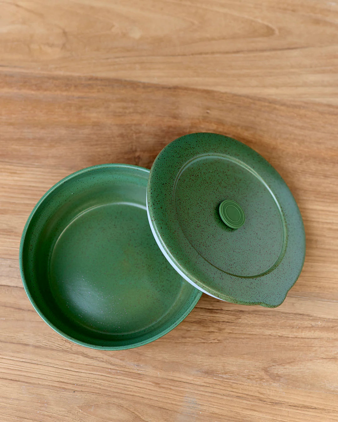 1 Litre Pottery Container - Green