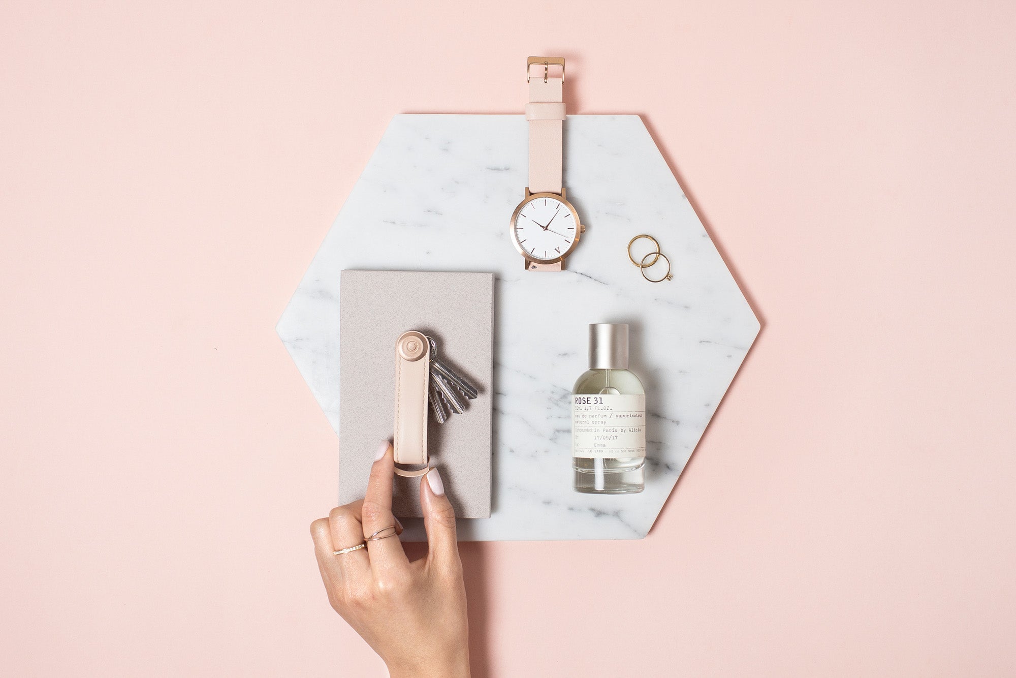 Orbitkey - Leather 2.0 - Blush