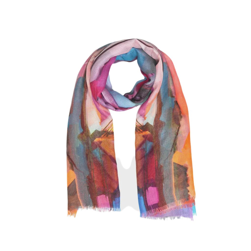 Modal Silk Scarf - Vibrant Multicolour