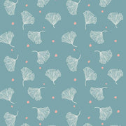 Modal Silk Scarf - Sea Green Floral