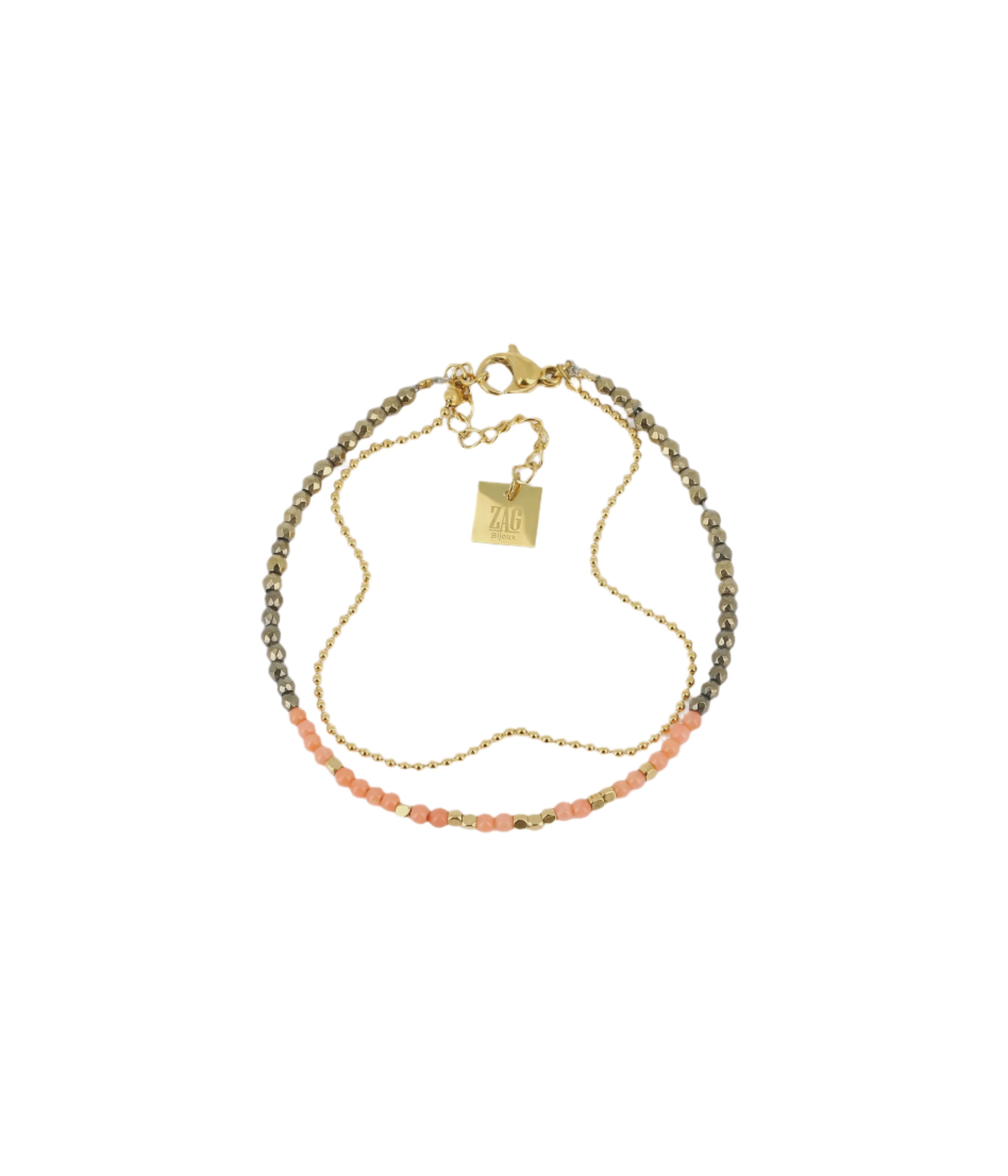 Zag Bracelet - Corail Orange