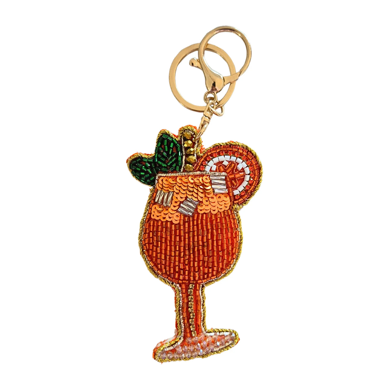 Beaded Keychain - Drink