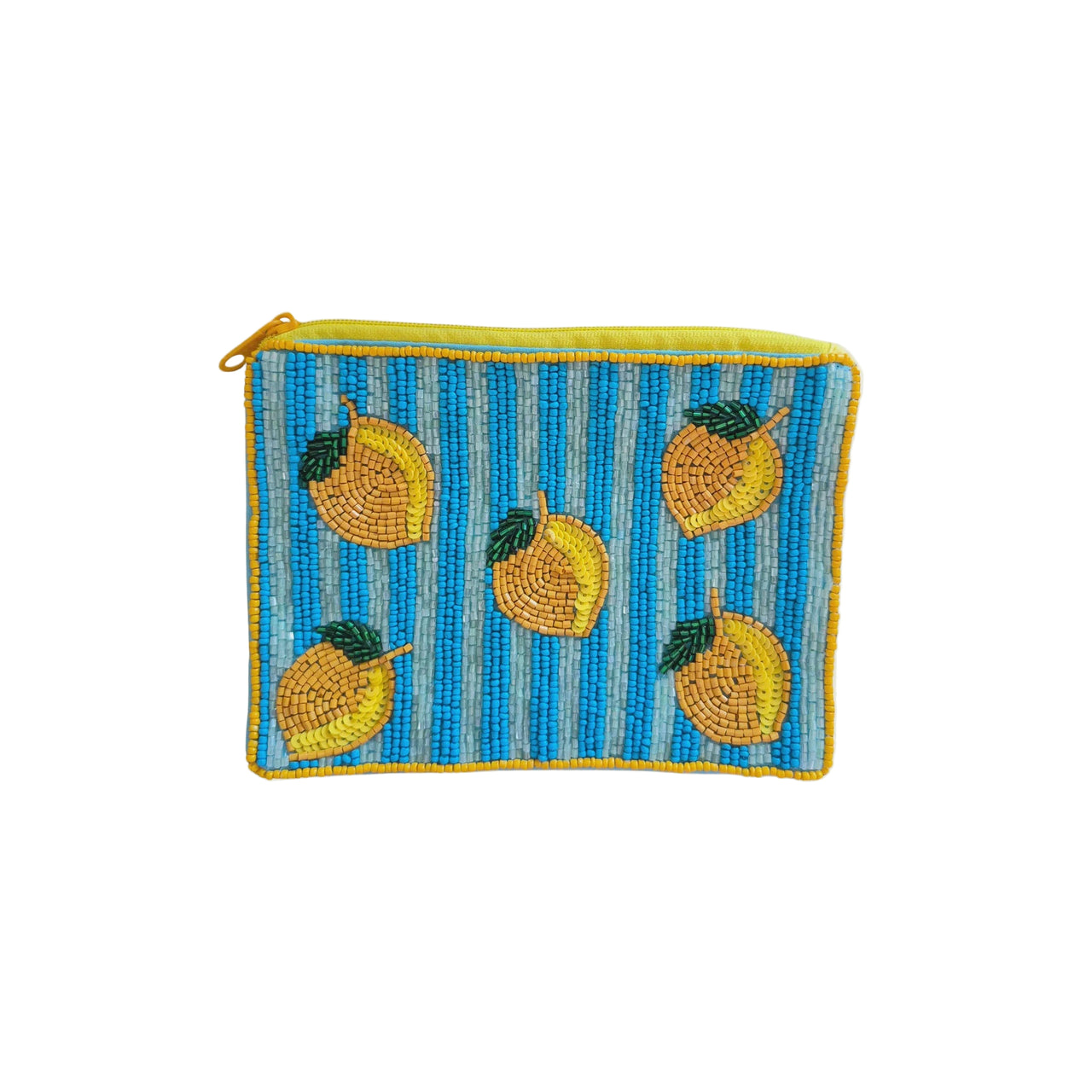 Beaded Pouch - Lemons