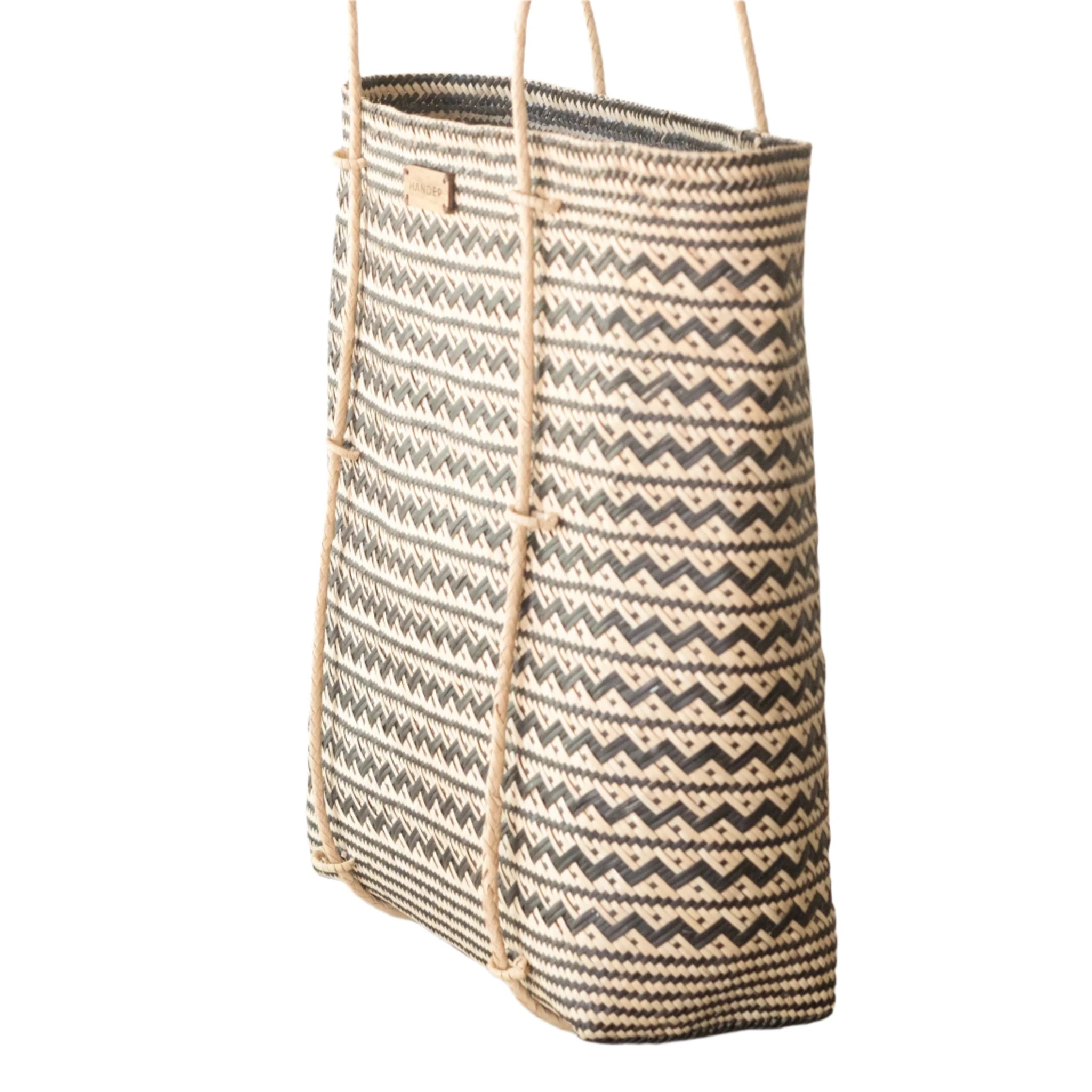 Handwoven Rattan Shoulder Bag - Anya