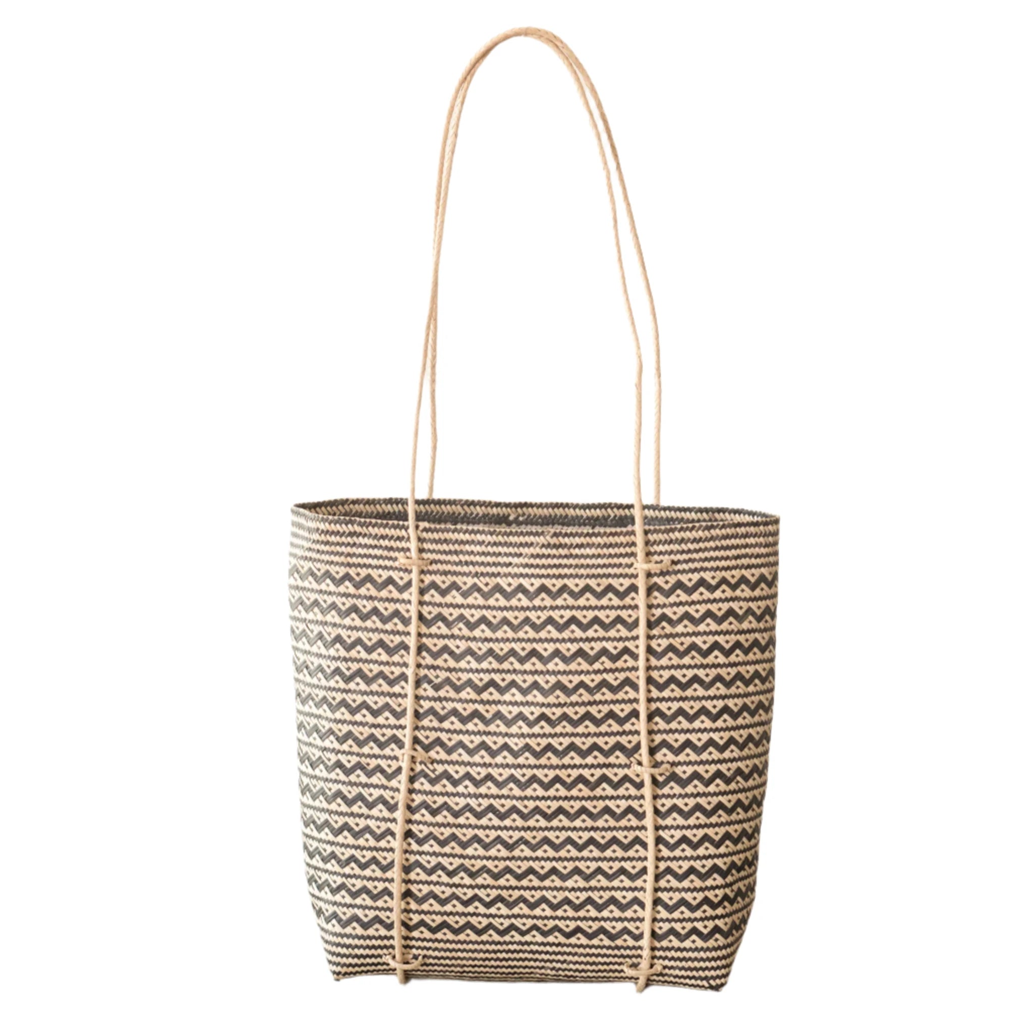 Handwoven Rattan Shoulder Bag - Anya