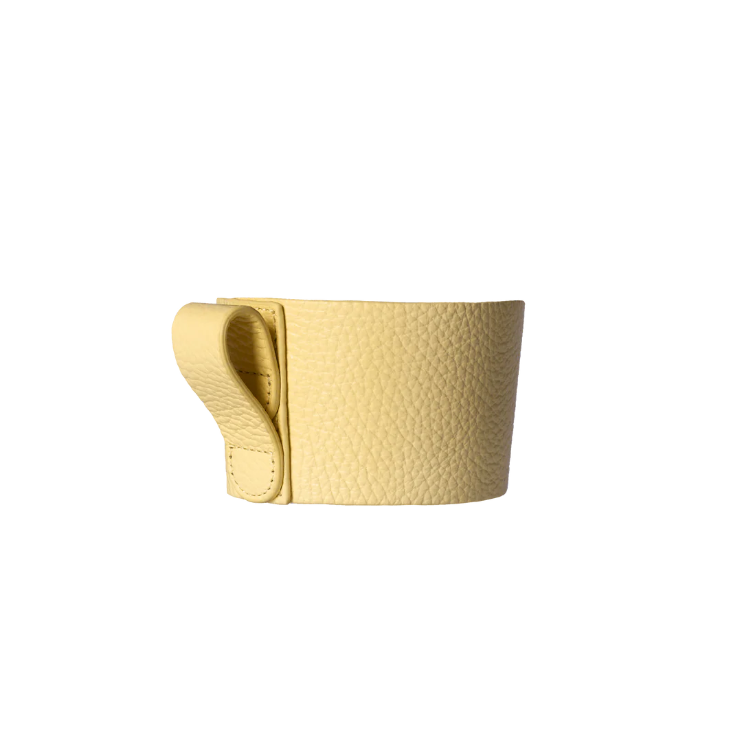 Bino Leather Sleeve - Lemon