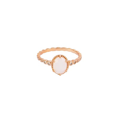 Opal Claw Ring - Rose Gold