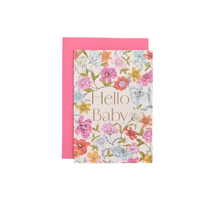 Sweet Sherbet Hello Baby Card