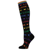 Ladies Knee High Socks - Love Love Love