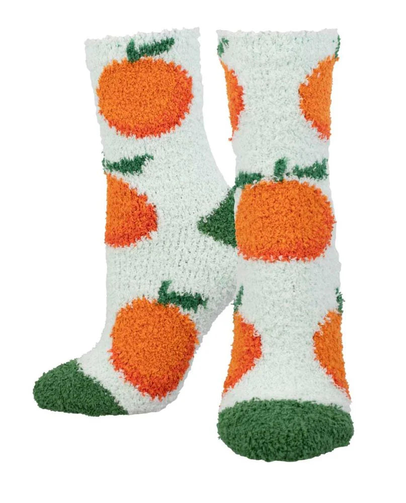 Ladies Cozy Socks - Orange Mint