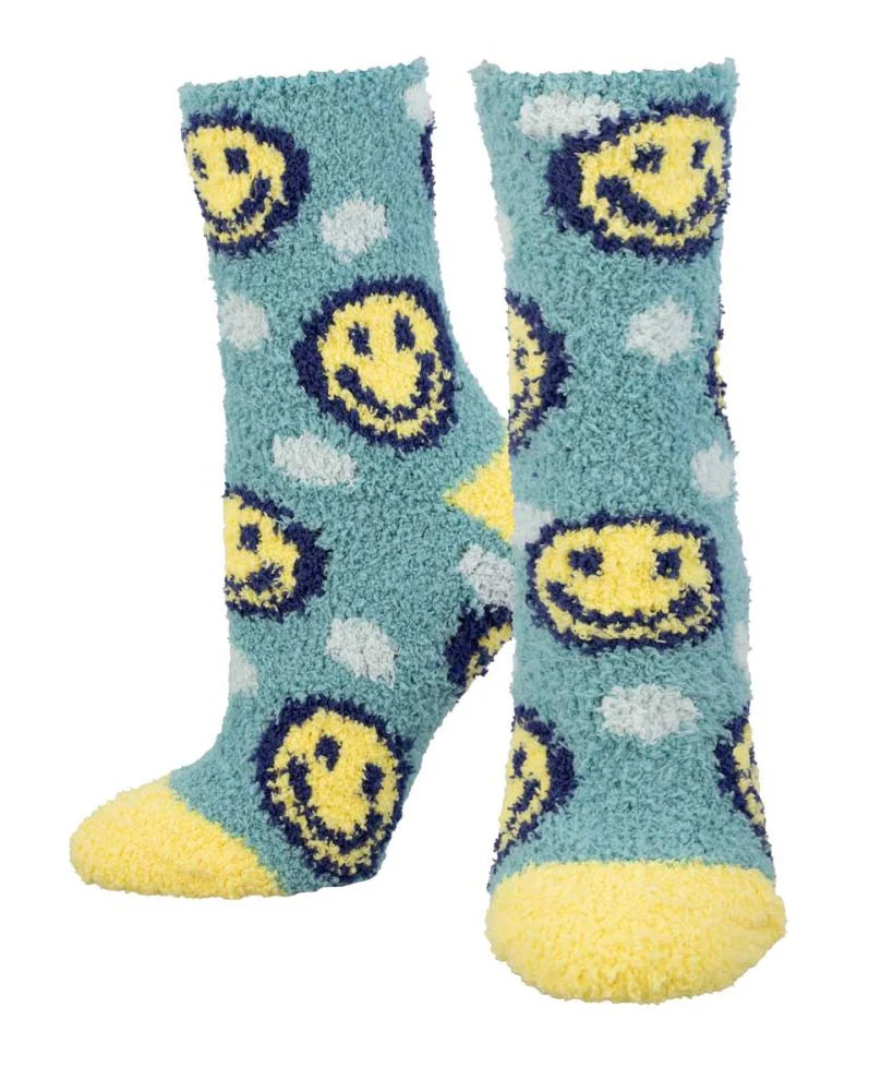 Ladies Cozy Socks - Happy Face