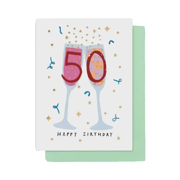 Age 50 Fizz Card
