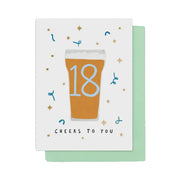 Age 18 Pint of Beer Card