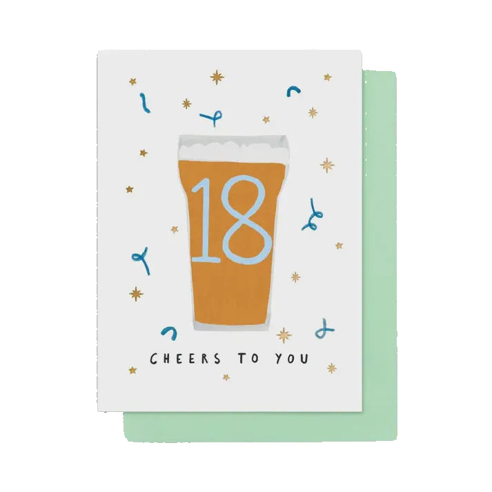 Age 18 Pint of Beer Card
