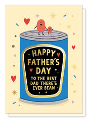 The Best Dad There's Ever Bean Card