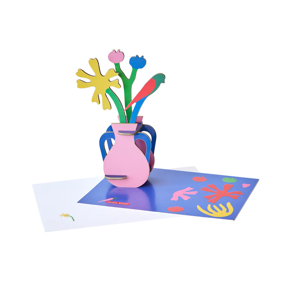 Cardboard Floral Art Small - Matisse Paper Bloom