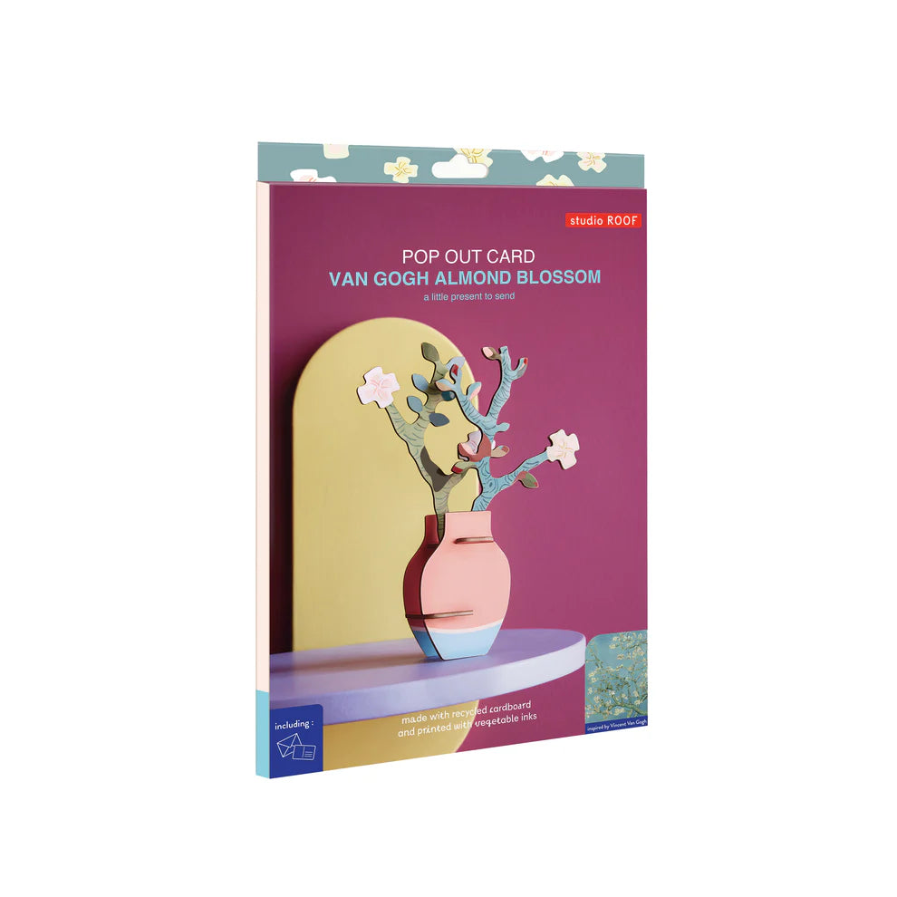 Cardboard Floral Art Small - Van Gogh Almond Blossom