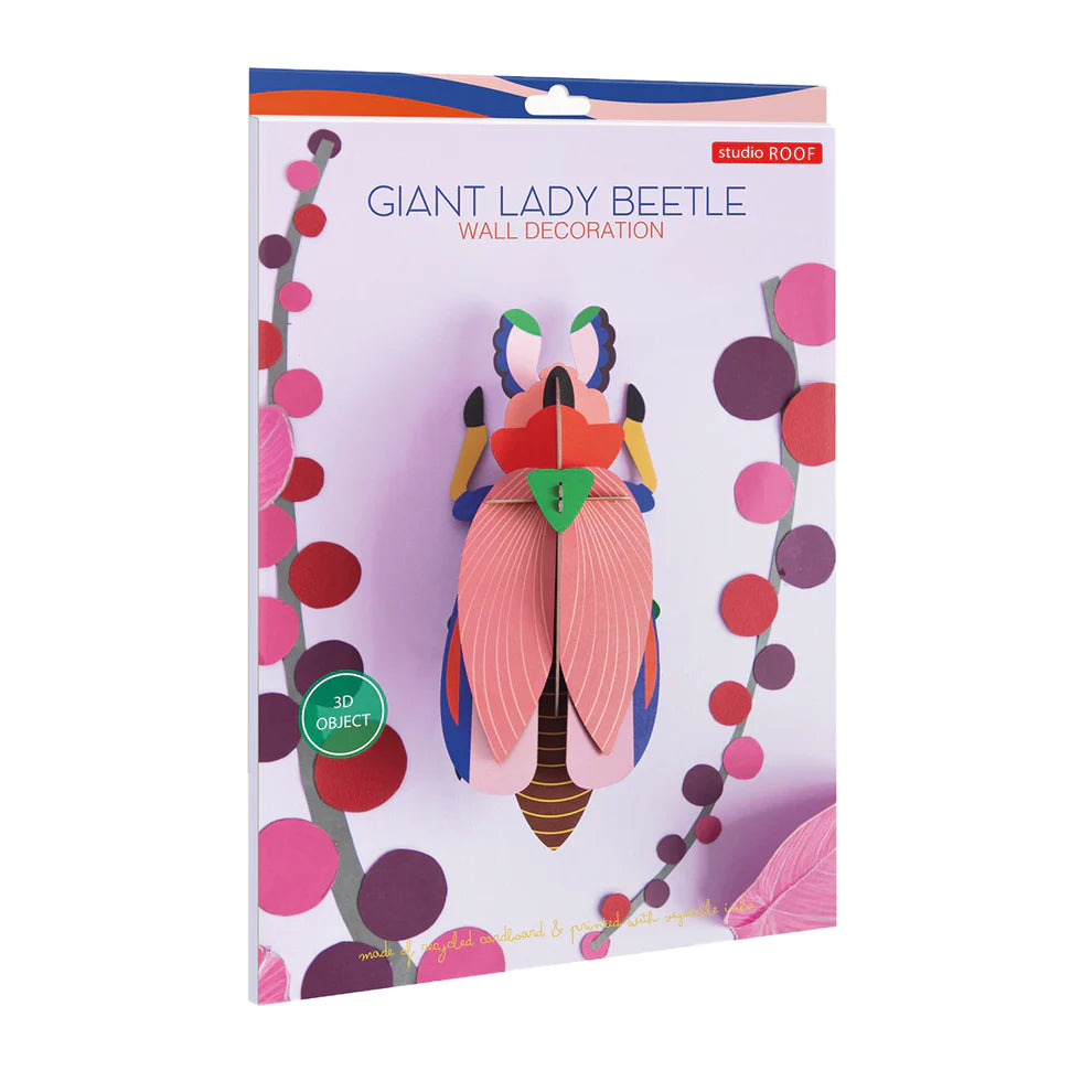 Cardboard Wall Art Large - Giant Lady Beetle