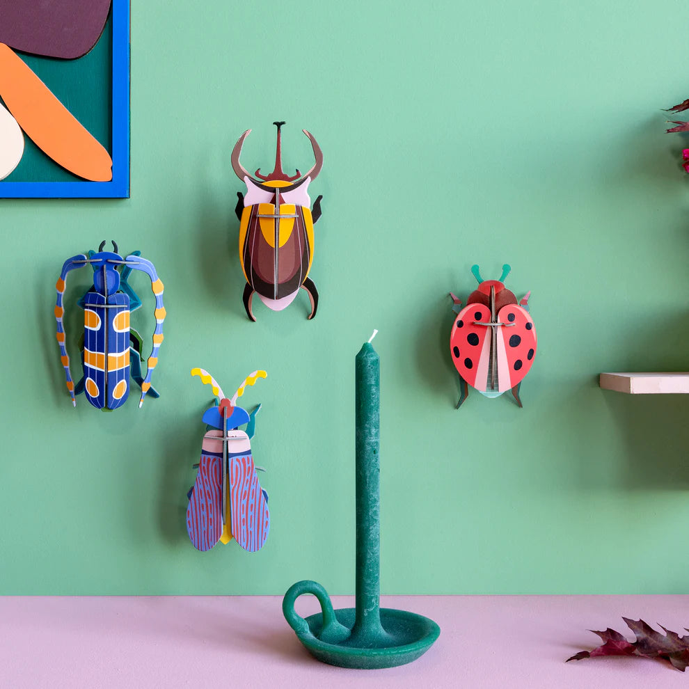 Cardboard Wall Art Small - Coccinelle Rouge