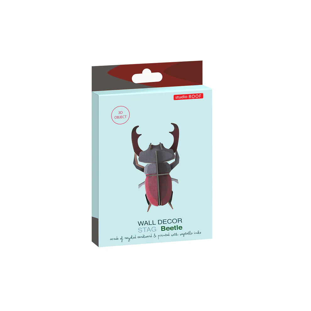 Cardboard Wall Art Small - Stag Beetle