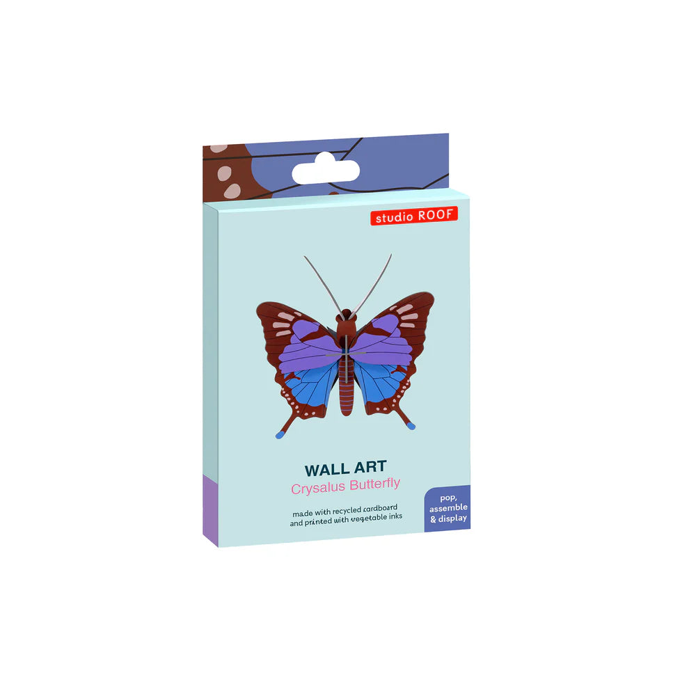 Cardboard Wall Art Small - Crysalus Butterfly