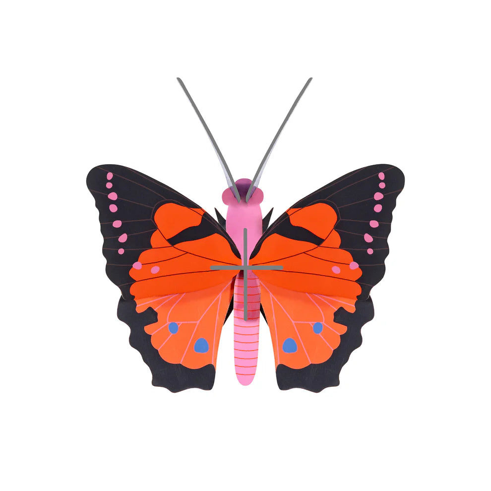 Cardboard Wall Art Small - Large Fox Butterfly