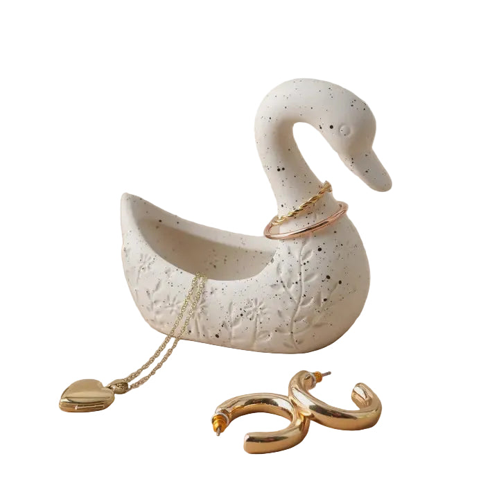 Swan Ring Holder Trinket Bowl
