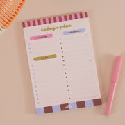 A5 Daily Planner Pad | Checks & Stripes