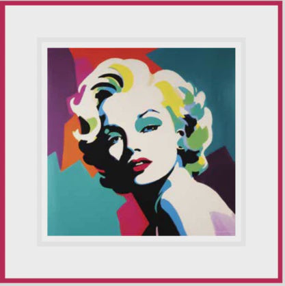 Ikonink Framed Card - Marilyn Card