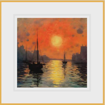 Ikonink Framed Card - Dusk Reflections