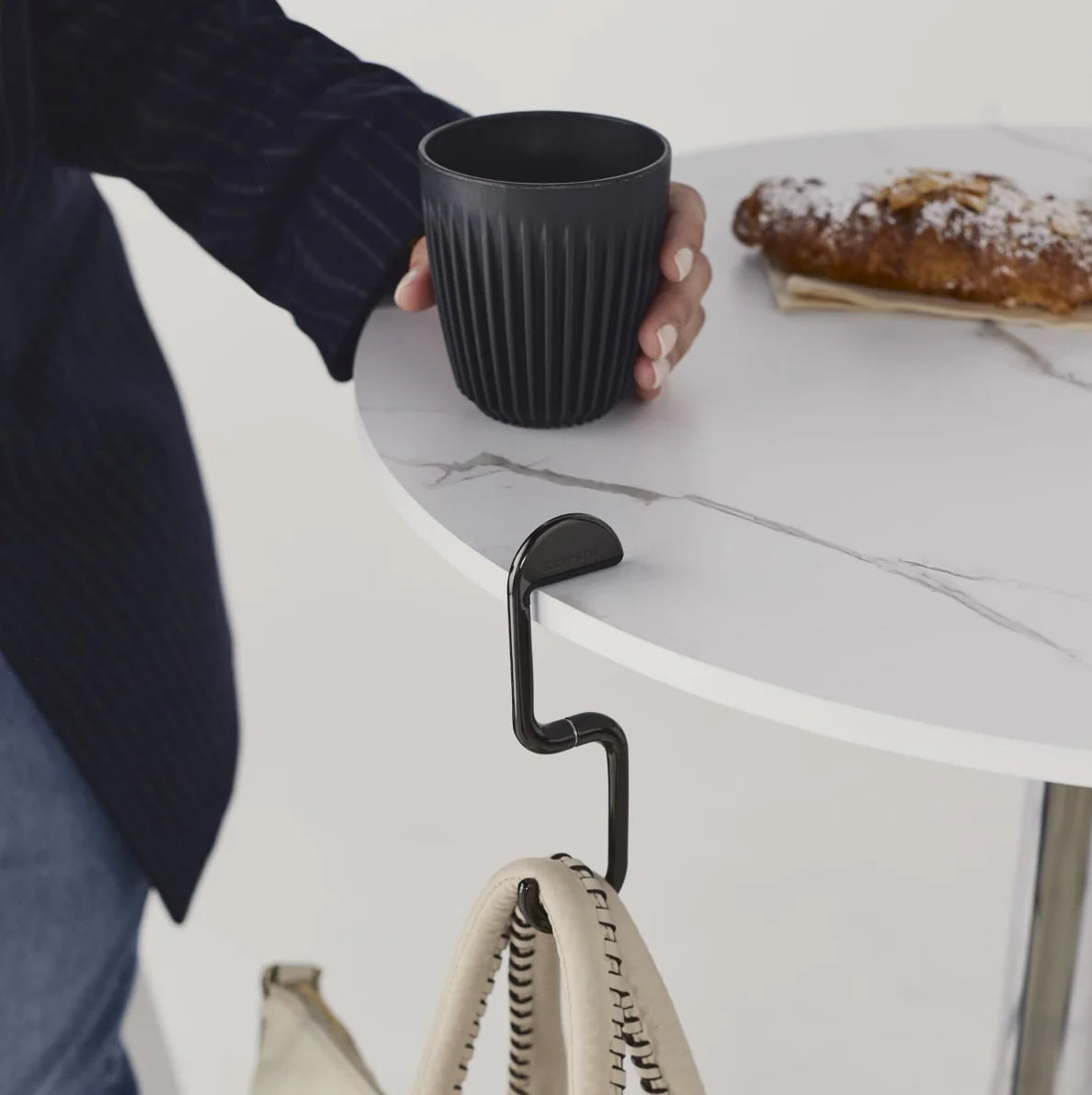 Flip Bag Hanger - Chrome Black