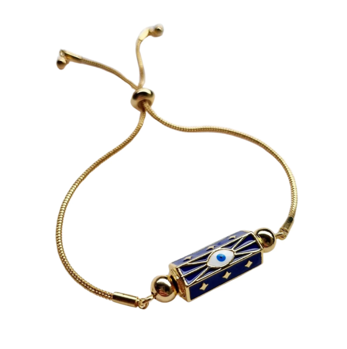 Snake Chain Bracelet - Blue Eye
