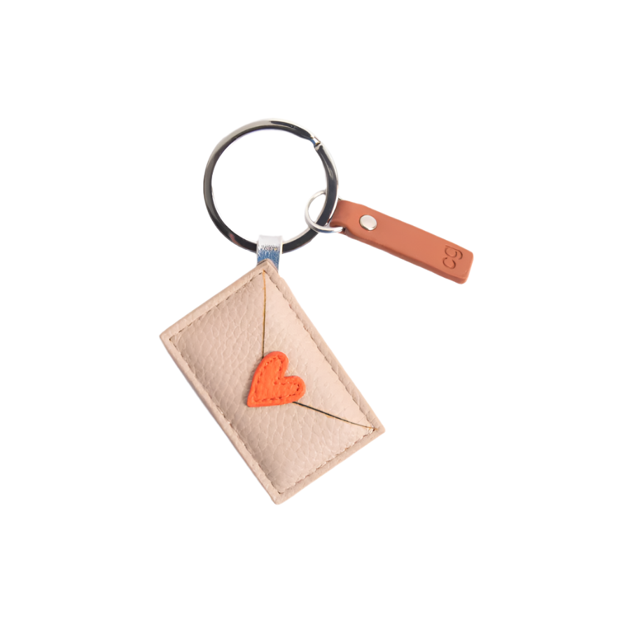 CG Vegan Leather Keyring - Love Letter