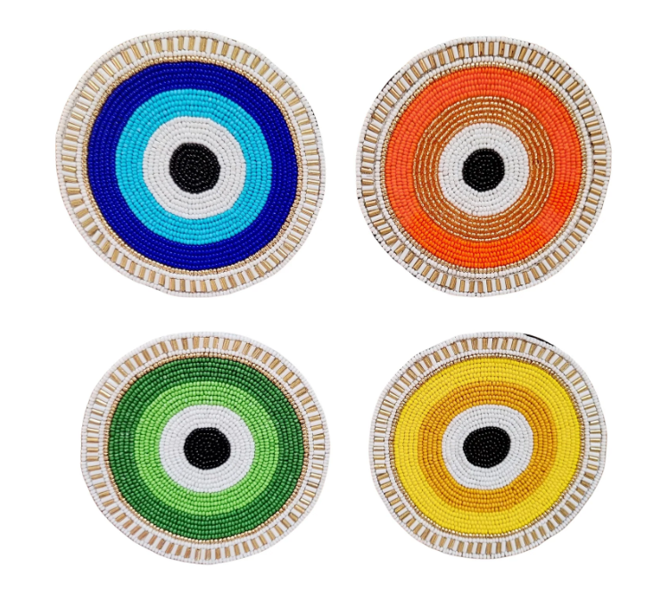 Beaded Coasters 4pc - The Eye – Wileaway