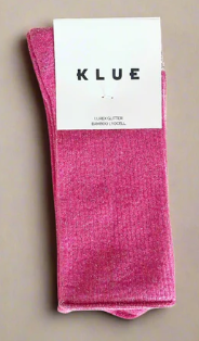 Glitter Lurex Socks - Fuchsia