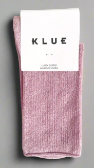 Glitter Lurex Socks - Pink