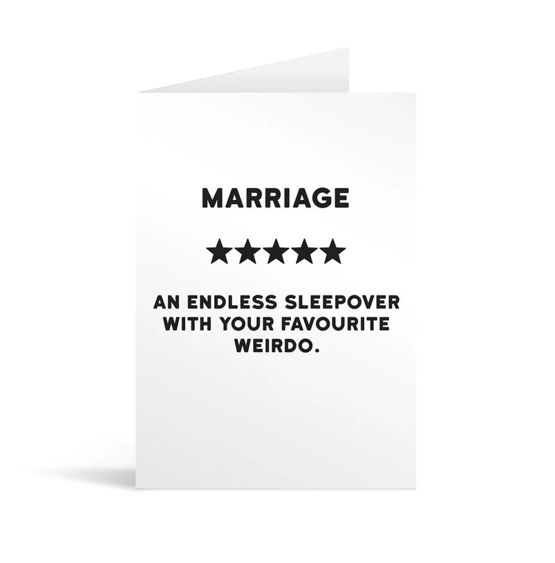 Marriage Star Card