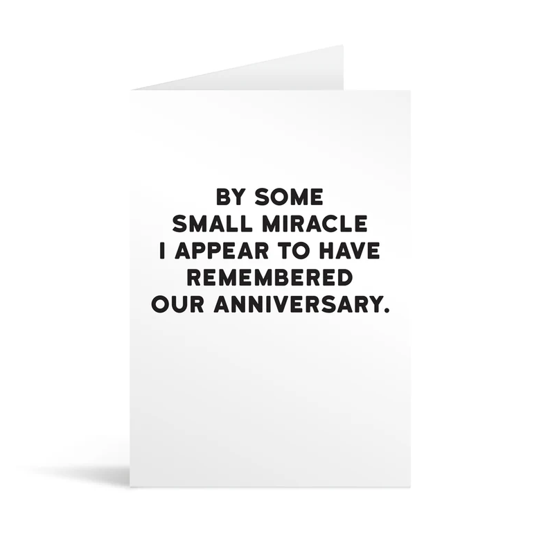 Anniversary Miracle Card