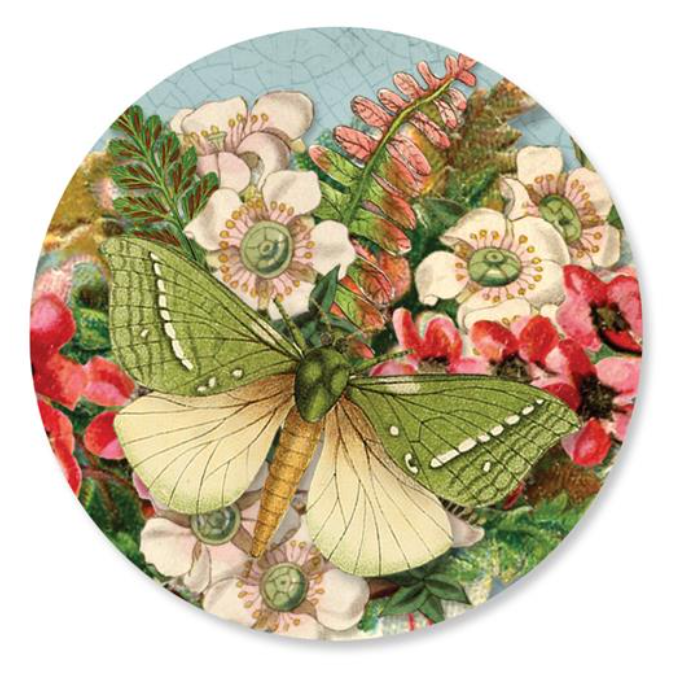 Compact Mirror 8cm - Purri Moth
