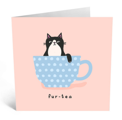 Fur-Tea 30th Birthday Card