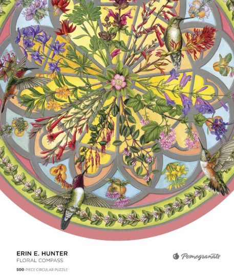 Floral Compass 500pc Circular Jigsaw Puzzle