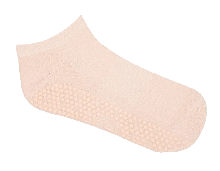 Classic Low Rise Grip Socks - Soft Pink