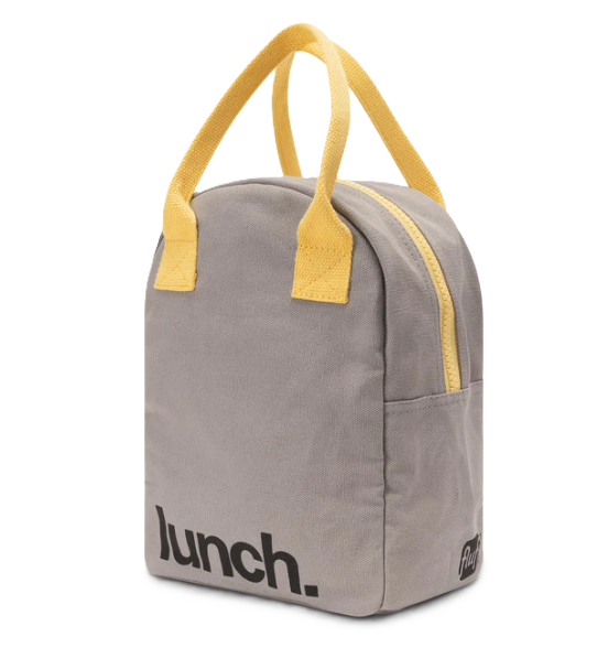 Zipper Lunch Bag - Grey