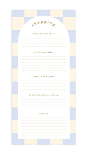 Powder Check DL Shopping List Magnet Notepad