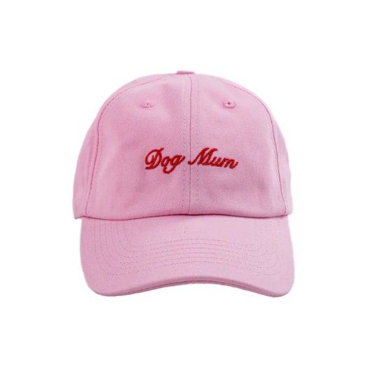 'Dog Mum' Baseball Cap - Pink