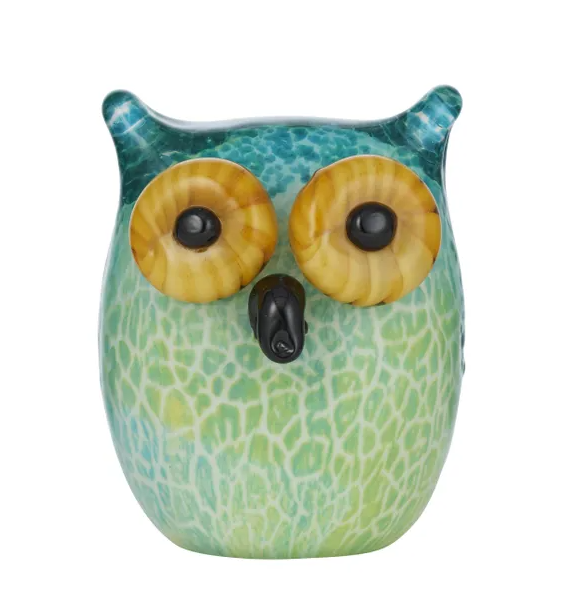 Omar Owl Glass Sculpture