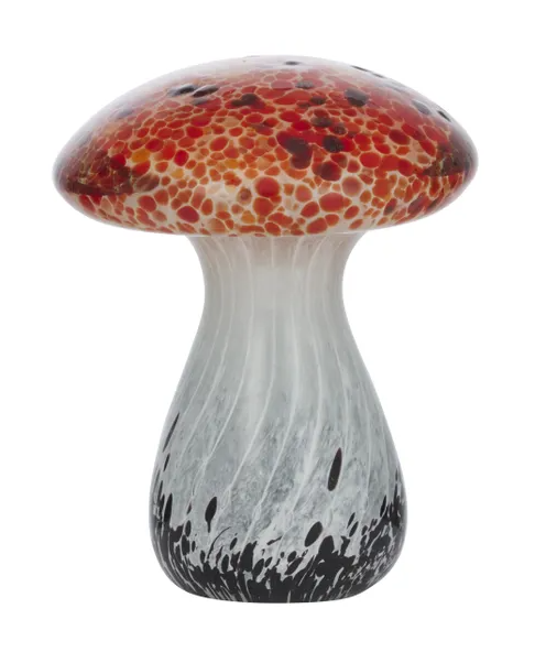 Macy Shroom Glass Sculpture - Red